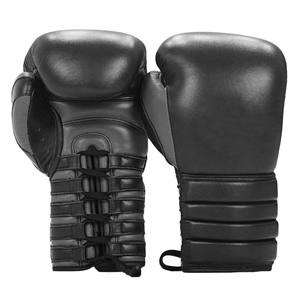 Guantes de Boxeo Profesionales de Alta Calidad, de Cuero, con Cordones, Transpirables, que Absorben la Humedad, Ligeros, Unisex, para Entrenamiento - Product Image 1