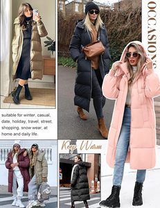 Women's Lightweight Packable Hooded <b>Winter</b> <b>Quilted</b> Puffer Jacket Detachable Sleeves Hat Zipper Closure Water Resistant Fur - Product Image 5