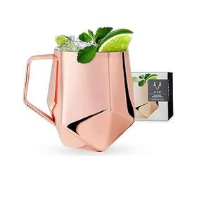 Taza de Cobre 100% Puro, Acabado Liso, Decorativa, con Asa, para Cerveza, Agua y Bebidas Frías, Superventas - Product Image 1