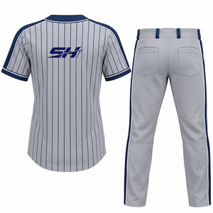 Tenue d'équipe de baseball professionnelle avec chemise et pantalon assortis, vêtements de sport respirants et performants, ensemble d'uniformes de baseball personnalisés - Product Image 2