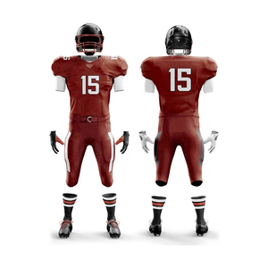 Customized American Football Jersey Shorts Set Breathable New Design Uniform With Plus Size Feature Trending Sports Uniform - Product Image 5