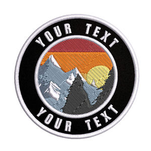 Parches Personalizados de Alta Calidad Hechos a Mano con Logotipo Occidental Bordado en 3D, de Fieltro No Tejido y Lona, Forma Redonda, para Coser o Planchar, Marca Personalizada - Product Image 1