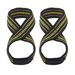 Correas de Gimnasio en Forma de Ocho de Buena Calidad al por Mayor, Soporte para Muñeca, Deportivas, Duraderas, de Algodón, OEM - Product Image 1