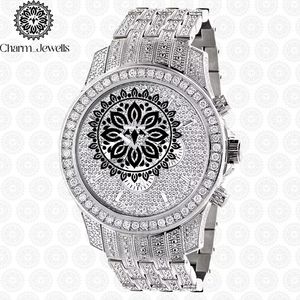 Reloj de Lujo Charm Jewells para Hombre, de Acero Inoxidable, Esfera de 40 mm, Correa de 20 cm, Movimiento Mecánico, Resistente al Agua 10 Bar, Fecha Automática - Product Image 3