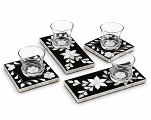ที่รองแก้วชาแบบฝังมุกสำหรับตกแต่งโต๊ะในห้องครัว - Product Image 1