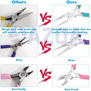 On <b>Sale</b>! High Quality Stainless Steel <b>Mini</b> 3-Pliers Set <b>for</b> Jewelry Making Wire Nippers and Findings Tools Crafting & Designing - Product Image 4
