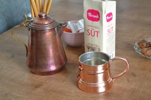 Carafe à eau vintage en cuivre, résistante à la chaleur, 1500 ml, pour boissons, cadeaux - Product Image 3