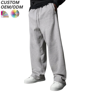 กางเกงลำลองผู้ชายไซส์ใหญ่ ทรงหลวม มีเชือกผูก ลายพิมพ์ ผ้าฝ้าย สำหรับใส่ทำงาน รับทำโลโก้ตามสั่ง รองรับ OEM ODM สำหรับแบรนด์ต่างๆ - Product Image 1