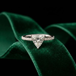 Anillo de compromiso de moissanita de corte trillón de 1 quilate, joyería de plata 925, regalo sorpresa para fiestas, gran oferta - Product Image 4