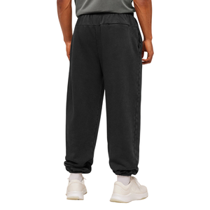 Customized <b>Men</b> Zipper Pocket Track <b>Trouser</b> Relaxed Fit <b>Drawstring</b> Waist Cuffed Logo Pants OEM Apparel Factory Wholesale Supplier - Product Image 2