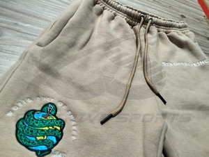 Nouveauté 2026 – Short en molleton de coton épais brodé sur mesure, style streetwear tendance, coupe ample unisexe, vente en gros - Product Image 4