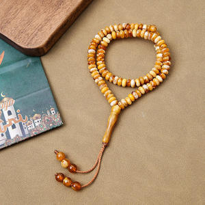 Al por mayor, a granel, hechas a mano, de primera calidad, cuentas de oración islámicas de cuerno de búfalo, con tacto real, imitación antigua, talladas, artesanía natural - Product Image 5
