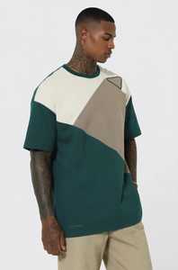 Camiseta Extra Grande para Hombre, Verde Beige, Manga Corta, Estilo Urbano, 100% Algodón Jersey, 230g - Product Image 4