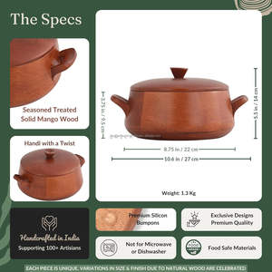 Caja de Roti de madera de Acacia moderna hecha a mano india con esmalte impreso pegatina galleta y caja de almacenamiento de Chocolate con tapa - Product Image 4