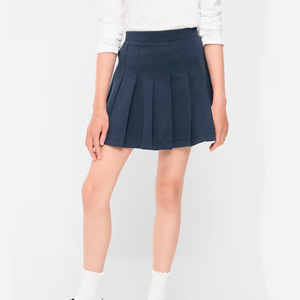 กระโปรงนักเรียนทรงพลีทสีเบจ ผ้าทอ สำหรับนักเรียนหญิง - Product Image 6