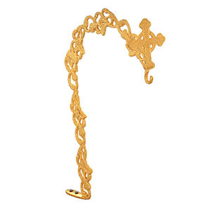 Porte-chaussons orthodoxe en laiton |   Support mural en laiton pour lampes à huile de sanctuaire - DOUBLE VEE EXPORTS - Product Image 1