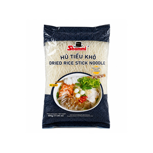 เส้นข้าวแห้งชามี ขนาด 1 มม. 500 กรัม ปรุงเร็วสำหรับซุปและผัด - Product Image 1
