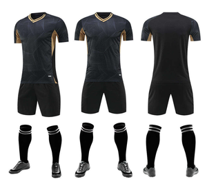 Ventes en gros de maillots et shorts de football pour adultes, manches courtes, 100% polyester, séchage rapide, été, taille XL, unisexe - Product Image 4