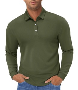 Polo pour homme, vêtement décontracté en coton pour tous les jours, polo pour homme, mode moderne, manches courtes, polo pour homme, coupe ajustée confortable - Product Image 2