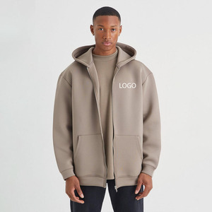 Unisex Oversized Boxy Sports Hoodie Custom Logo 100% Cotton Breathable Fabric Drop Shoulder <b>Thick</b> Training Jogging Hooded - Product Image 1