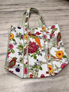 Handmade Cotton Lady Bohemian Fashion Tote Bag Soft Solid Color <b>Shoulder</b> <b>Strap</b> Hand Carry Women's Travel Gift Her - Product Image 2
