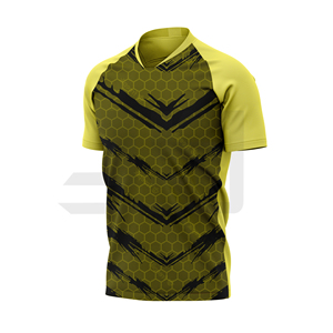 JAMEZ SPORTS เสื้อคอวีแขนสั้นผ้าฝ้าย 100% ระบายอากาศได้ดี แห้งเร็ว สำหรับทุกเพศ-ชื่อทีมแบบกำหนดเอง - Product Image 3