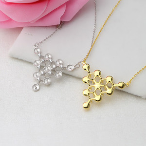 Handmade S925 <b>Silver</b> DIY Pendant Necklace for Women 10 <b>Beads</b> with 5-6 Pearl Set Chain Female Triangle Design - Product Image 5