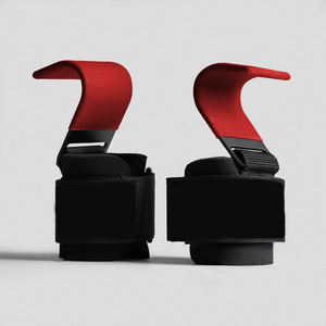 Support de poignet souple en néoprène avec crochets de levage de poids en fer et poignées, sangles d'entraînement respirantes - Product Image 2