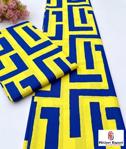 Tissu Popeline Léger 100% Polyester Imprimé Wax Ankara du Ghana de Qualité Supérieure, Fabrication Textile Personnalisée OEM ODM pour la Mode et l'Habillement - Product Image 1