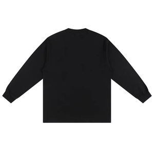 Camiseta de Manga Larga al por Mayor con Logotipo Personalizado Bordado y Serigrafiado, Informal, 95% Algodón, 5% Elastano, 300 g/m², para Ropa de Mujer - Product Image 2