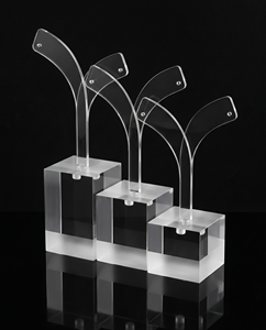 Trendy Acrylic Earring Display Stand Customizable Jewelry Holder for Single Earrings, Stylish and Attractive Design - Product Image 3