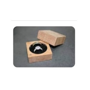 Caja de Joyería Redonda de Madera Vintage, Estuche para Anillo Individual de Nogal, Caja Magnética de Terciopelo para Propuesta de Matrimonio, Organizador de Anillos - Product Image 2