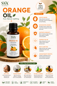 Orange Essential Oil Citrus Sinensis Cold Pressed 100% Pure & Natural Aroma Oil for Aromatherapy Cosmetic & DIY Use Supply - Product Image 3