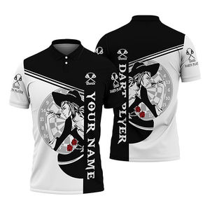 High Quality Men Custom Quick Dry Sublimation Print Men Dart Team Jerseys Competition Polo <b>Shirts</b> Design Dart <b>Shirts</b> With <b>Pocket</b> - Product Image 4