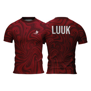 T-shirt de sport pour homme à col rond et manches courtes, personnalisé OEM/ODM, respirant, antibactérien, séchage rapide, 100% polyester, coupe classique - Product Image 4