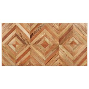 Table à manger en bois naturel avec pieds blancs - Product Image 4