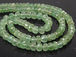 100% Hilo Natural de 16 pulgadas de cuentas redondas facetadas de cuarzo de fresa verde Cuentas de piedra de tamaño de 4-6mm - Product Image 2