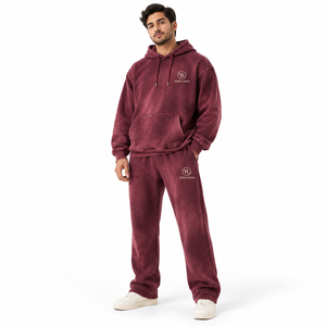 Offre Spéciale – Ensemble de Survêtement Polaire Écologique Uni : Sweat à Capuche Chaud et Pantalon de Jogging – Tenue de Sport Hiver, Entraînement en Salle, Décontracté, Streetwear, Personnalisable - Product Image 1