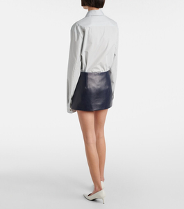 Service OEM – Mini-jupe en cuir véritable pour femme, sur mesure, décontractée, taille haute, élégante, mode, luxe, confectionnée sur mesure, échantillon d'usine premium - Product Image 4