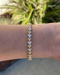 Custom 2.54ct Vintage Diamond Tennis <b>Bracelet</b> 14K 18K Solid <b>Gold</b> Classic Eternity Line Chain Wholesale B2B Factory Price Vendor - Product Image 1