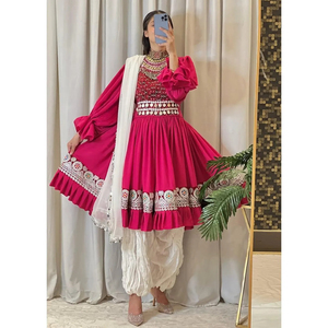 Ropa paquistaní, vestido nupcial afgano Kuchi, vestido de boda Kuchi multicolor, vestido tribal afgano para mujer - Product Image 4