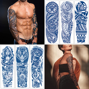 Tatuaje Temporal Semipermanente con Diseño Tribal en Papel, Venta al Por Mayor |   Tinta de Tatuaje Impermeable y No Tóxica para Brazo Completo y Cuerpo, Dura 2 Semanas - Product Image 1
