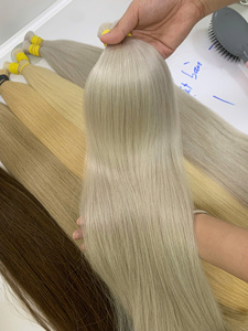 Cabello Humano 100% Real de Alta Calidad a Precio de Fábrica, Cabello de un Solo Donante de la Compañía Nasa, Color Rubio - Product Image 2