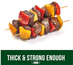 Natural Bamboo Skewers Export Standard Food Grade Eco Friendly <b>BBQ</b> Sticks High Quality Durable Bamboo Skewer - Product Image 5