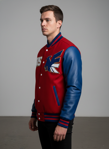 Chaqueta Varsity con Cuello Alto y Bordado Personalizado con Logotipo, Estilo Urbano, Tallas Grandes, Diseño de Letras, Unisex, Chaqueta de Béisbol - Product Image 5