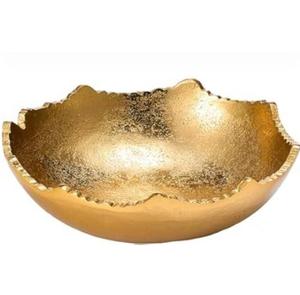 Ensemble de 2 bols décoratifs en aluminium doré pour fruits secs, design élégant, pour table, au prix le plus bas - Product Image 3