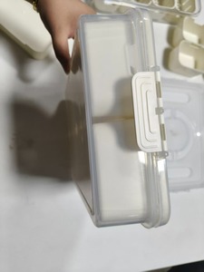 Boîte à collation portable compartimentée avec couvercle et poignée, plateau de service en plastique, organisateur de rangement alimentaire pour fruits, collations et légumes - Product Image 5
