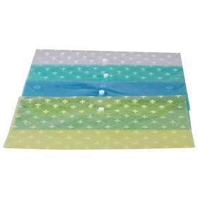 Transparent Document <b>Folder</b> A4 Size with Printed Pattern Side Sealing <b>File</b> <b>Organizer</b> Available in Green Blue and Gray Colors - Product Image 1