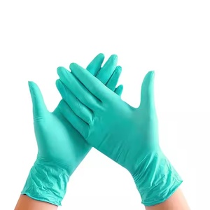 Gants d'examen en nitrile bleus avec logo personnalisé, gants de protection jetables - Product Image 1