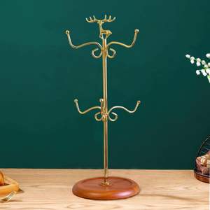 Porte-gobelets compact en fer conçu pour les petits espaces, les étagères, les comptoirs et une organisation efficace de la cuisine - Product Image 3